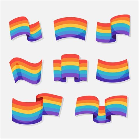 Free Vector Flat Pride Month Lgbt Elements Collection