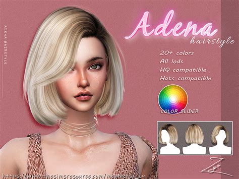 Adena Hairstyle Medium Bob Hairstyle The Sims 4 Catalog