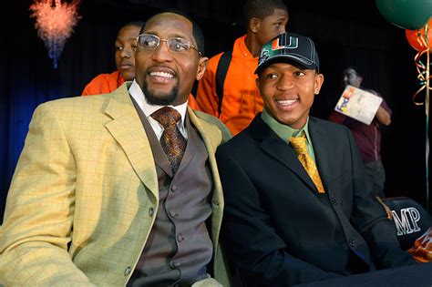 ray lewis joins his son on signing day as ray lewis iii picks miami