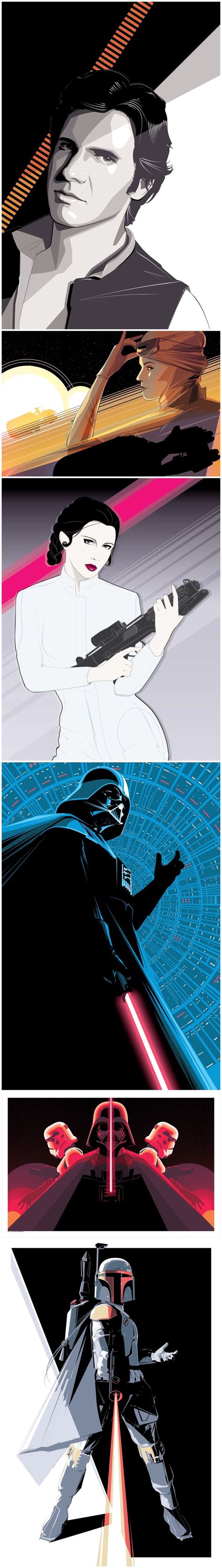Star Wars Illustrations Created By Craig Drake Star Wars