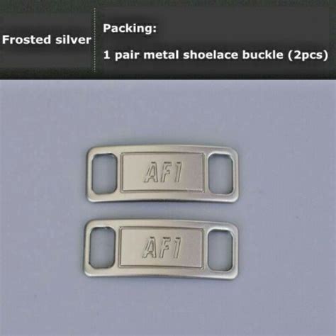 Nike Af1 Replacement Lace Tags Shoe Badge Silver Air Force Ones Dubraes