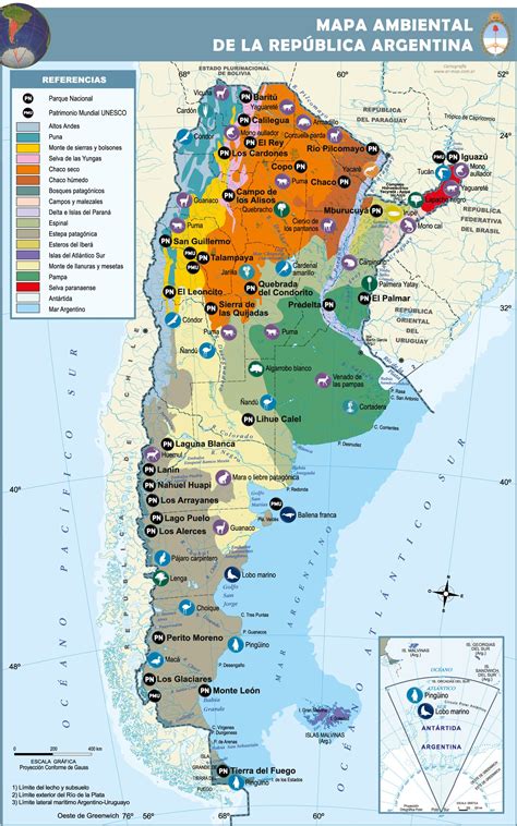 Mapa De La República Argentina Sus Provincias Y Capitales