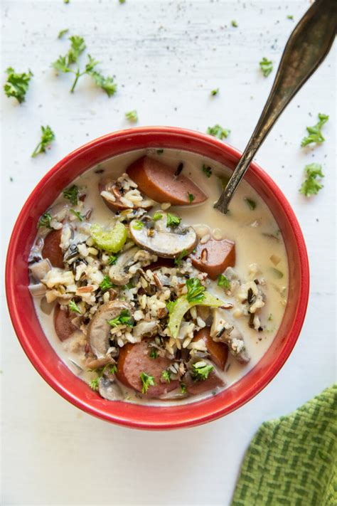 Wild Rice Mushroom And Sausage Soup Recipegirl