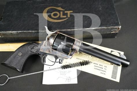Late Colt 1st Gen Single Action Army Saa 5 12″ 45 Revolver And Box 1940