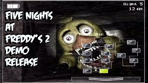 Five Nights At Freddys Demo Release Date Announcement YouTube