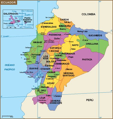 Ecuador Mapa Digital Maps Netmaps Uk Vector Eps And Wall Maps