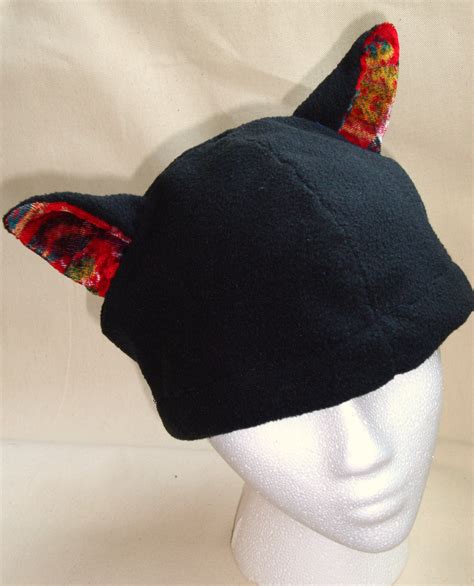 Fleece And Velvet Cat Ear Hat Sewing Projects