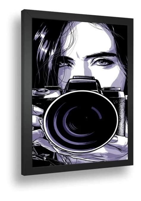 Quadro Emoldurado Poste Jessica Jones Fotografa Retro Elo7