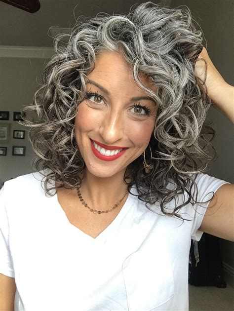 Black Curly Hair With Grey Highlights Klighters