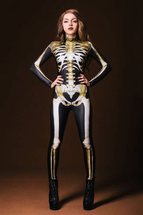 Skeleton Bodysuit Women Adult Halloween Costumes Sexy Etsy Uk