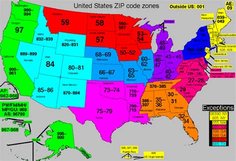 Us Zip Code Map Pdf United States Map