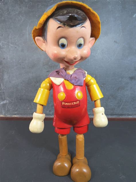 Pinocchio Jointed Wood And Composite Doll By Ideal Walt Etsy Walt