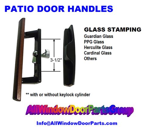Sliding Patio Door Handle Replacement Set Guardian Ppg Acrn Glass