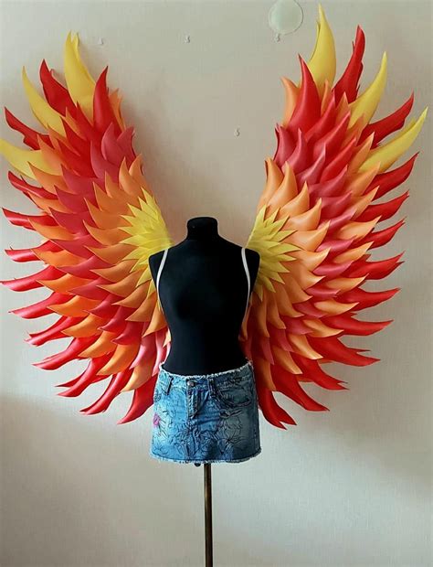 The flaming wings of the phoenix bird is a great choice for costume