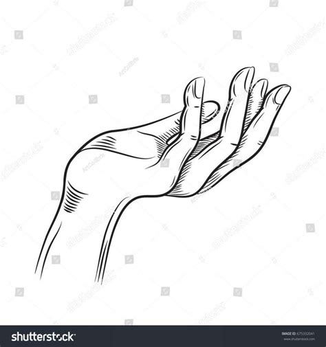 A Hand Holding Something Drawing