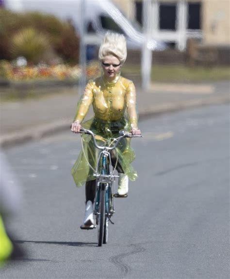 Maisie Williams Rides Bike On Set Of New Sex Pistols Tv Series 21