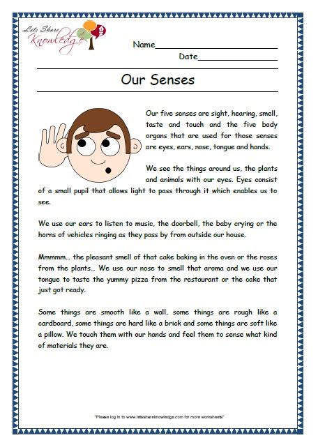 Comprehensions For Grade 2 Ages 6 8 Worksheets Lets Share Knowledge
