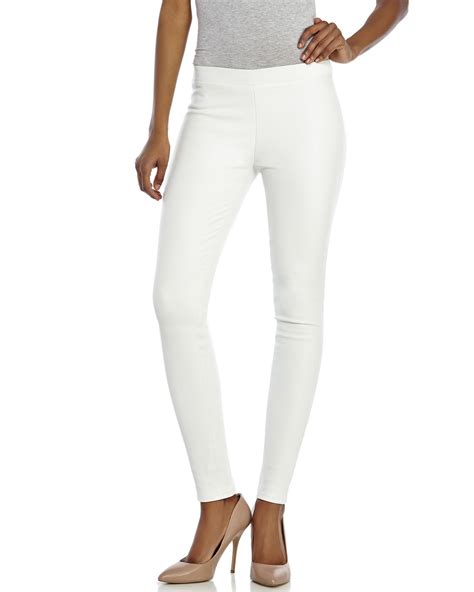 Lyst J Brand White Leather Leggings In White