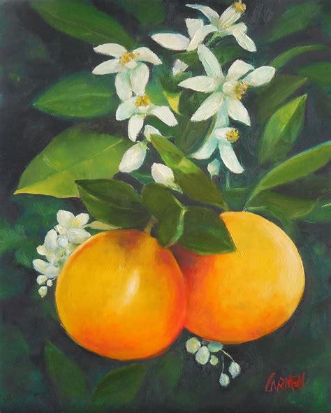 Carmen Beecher Oil Painting On Canvas Panel Orange Blossom Special