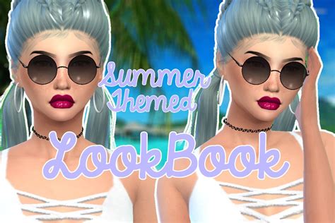 The Sims 4 Summer Themed Lookbook W Links Youtube
