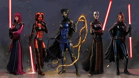 Dark Side Dames By Sirtiefling Star Wars Images Star Wars The Old