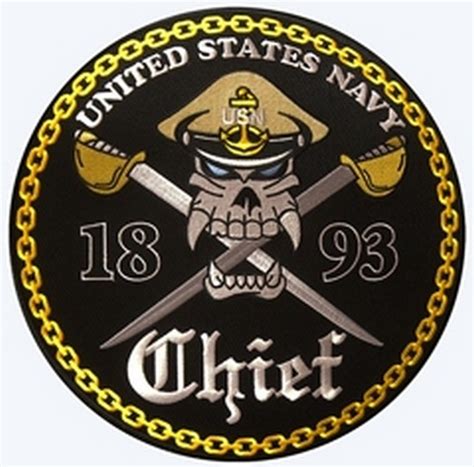 Нашивка Us Navy Chief 1893 купить 73326 Нашивки на одежду Магазин