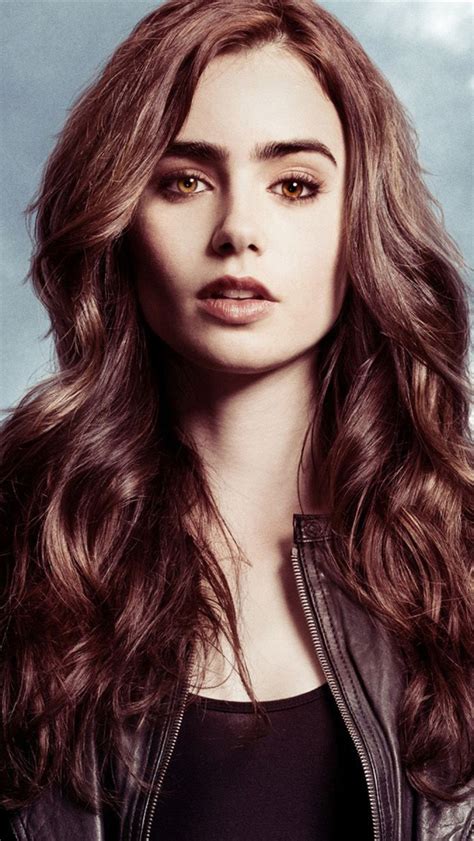 Lily Collins Brown Hair Iphone 6 6 Plus And Iphone 54 Wallpapers