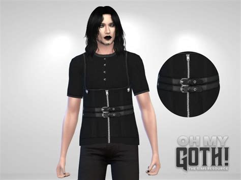 The Sims Resource Oh My Goth Modern Gothic Top In 2022 Gothic
