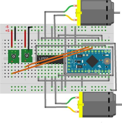 Tutorial L293d H Bridge Dc Motor Controller With Arduino Arduino