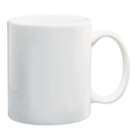 11 Oz White Ceramic Mug Queensboro