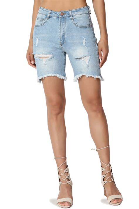 Themogan Themogan Women S High Waisted Distressed Ripped Jean Stretch