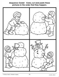 Bildergeschichte der wehrhafte schneemann : Building a Snowman: Sequence Cards | Bildergeschichte, Gebärdensprache, Schneemann bauen