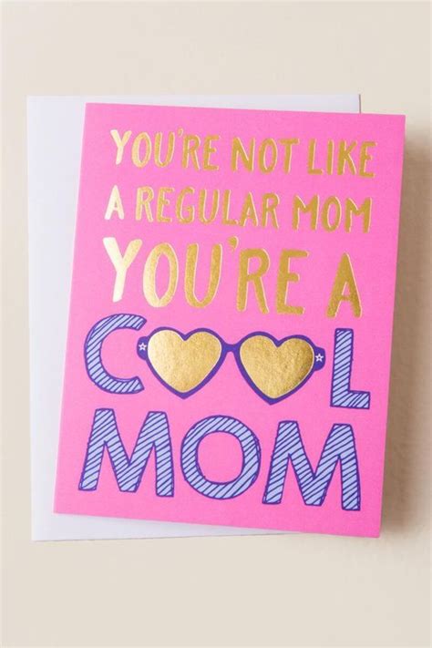Cool Mom Card Mothers Day Card Ad Mom Cards Best Mothers Day