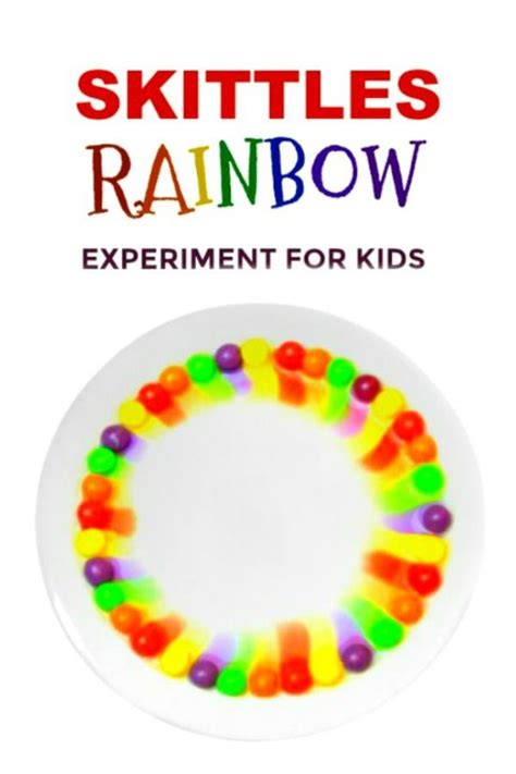 Skittles Rainbow Experiment Rainbow Experiment Rainbow Activities