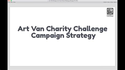 Making The Most Of The Art Van Charity Challenge Youtube