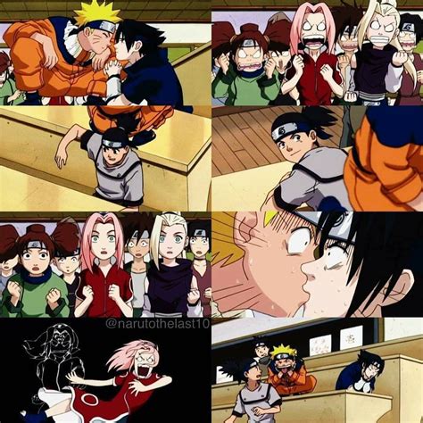 Hahaha First Kiss Of Naruto And Sasuke Funniest Momentgirls