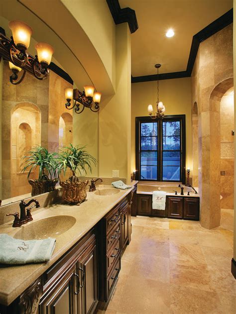 Aldabella scroll tuscan slate wall towel bar. Tuscan Style Home Designs Ideas, Pictures, Remodel and Decor