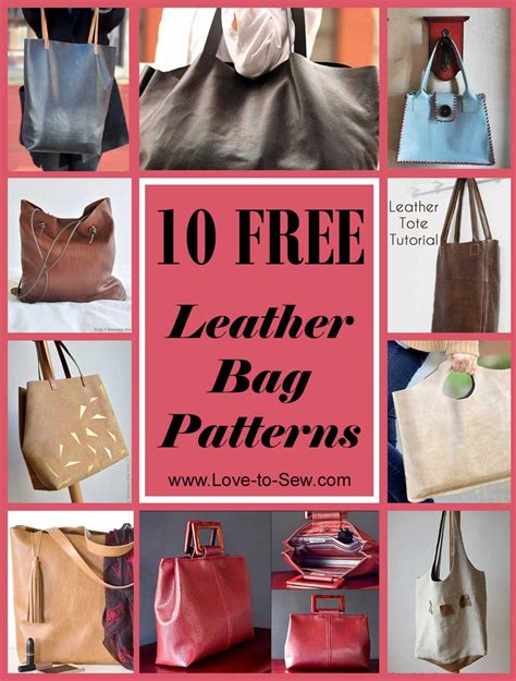 10 Free Leather Bag Patterns Love To Stitch And Sew