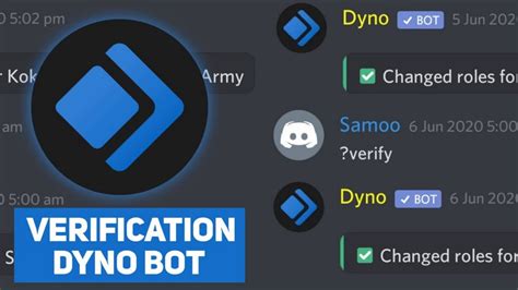 Dyno Bot Verification Discord Server Verification System Techie