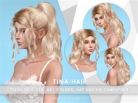 Tina Hair Public Release Sonyasims Sims Hair Sims Sims 4