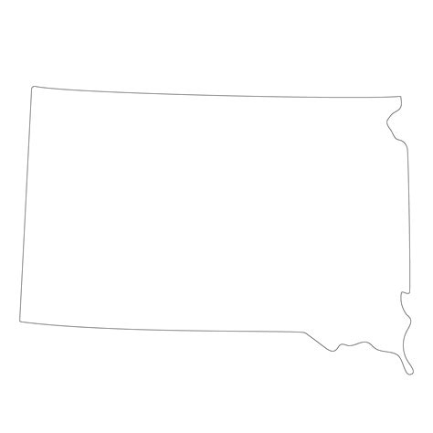 South Dakota State Map Map Of The Us State Of South Dakota 35866218 Png