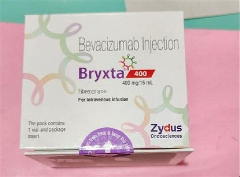 Zydus Bryxta 400mg Bevacizumab Injection Storage 2 8 Packaging Vial