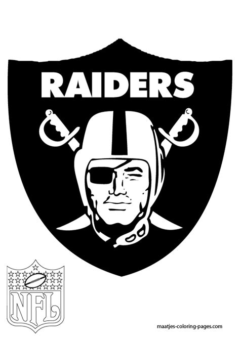 Oakland Raiders Free Coloring Pages