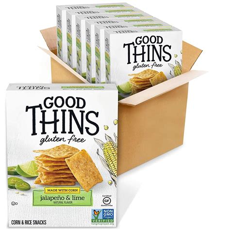 Good Thins Jalape%C3%B1o Snacks Crackers | Gluten free snacks, Rice snacks, Snacks