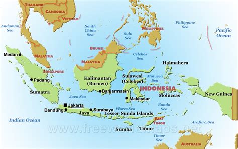 It is the world's 13th largest island. Physical Features of Indonesia - Interest in Indonesia