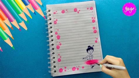 Ideas Para Marcar Cuadernos Cómo Dibujar Márgenes Bonitas Para