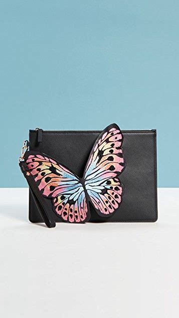 Sophia Webster Flossy Butterfly Embroidery Pouchette Butterfly