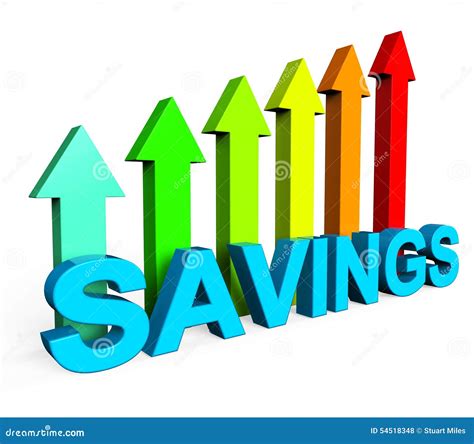 Savings Increasing Indicates Financial Report And Advance Stock