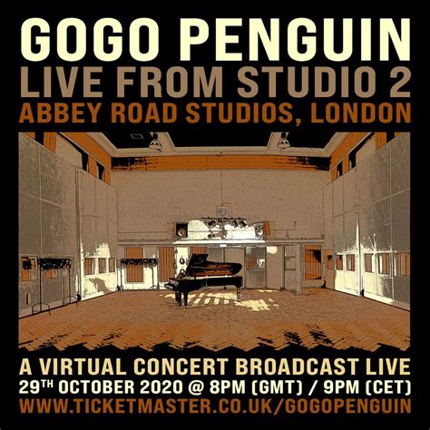 Intoxocation from the jahvmonishi leaves (live). GoGo Penguin flink op stoom in Abbey Road studio 2 ...