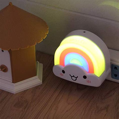 Led Baby Night Light Oxyled Kids Bedside Night Lamp Rainbow Toddler
